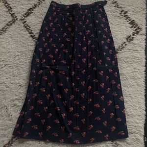 Vintage Saint Laurent Floral Skirt
